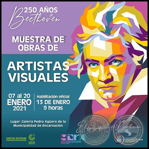 El Espritu de Beethoven - Muestra de Artistas Visuales - Jueves, 07 de Enero de 2021